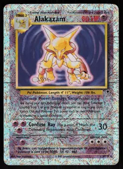 Alakazam 1/110 Rare Legendary Collection Holo Reverse Holo Pokemon - Image 1