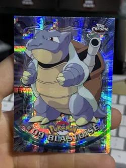 TEKNO Blastoise #09 Topps Chrome 2000 Series 1 T.V Holo Pokemon Card TCG - Image 3
