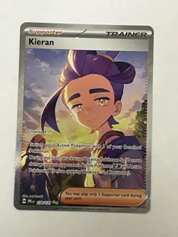 Pokemon Kieran Trainer Special Illustration 174/131 Prismatic Evolutions Holo NM - Image 1