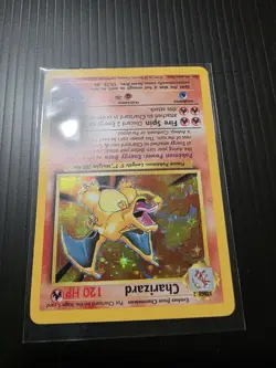 Pokemon Charizard Holo Rare Base Set 4/102 120 HP Wizards 1999 English - Image 4