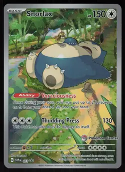 Snorlax 051 Promo SVP Pokemon Center Stamped Promo Pokemon - Image 1