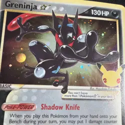 Greninja Gold Star Promo - SWSH144 Pokemon Holo Celebrations - NM - Image 2