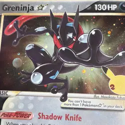Greninja Gold Star Promo - SWSH144 Pokemon Holo Celebrations - NM - Image 3