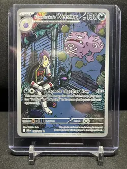 Team Rocket's Weezing 199/182 Illustration Rare Pokemon 2025 Destined Rivals NM - Image 1