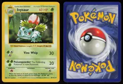 Ivysaur 30/102 Uncommon Shadowless Base Set Pokemon - Image 3