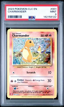2023 Pokemon CLC Classic Charmander #001 PSA 9 Mint Charizard & Ho-Oh EX Deck - Image 1
