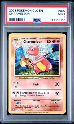 2023 POKEMON CLC EN #002 CHARMELEON PSA 9 MINT CLASSIC - Image 1