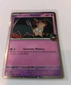 Pokemon Team Rocket's Mimikyu 087/182 Destined Rivals STAMPED NM - Image 2