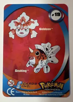 Goldeen Seaking 3D Advanced Action A1 Lenticular Pokemon Printed Italy 2004 - Image 4