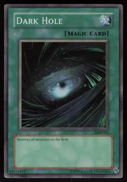 Dark Hole (Magic) LOB-052 The Legend of Blue Eyes White Dragon Yu-Gi-Oh - Image 1