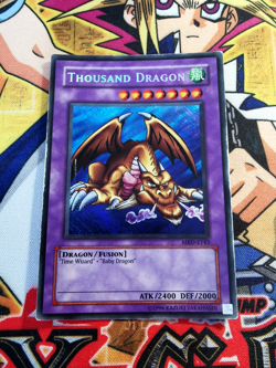 Thousand Dragon mrd-e143 *MISPRINT - REVERSE* Unltd Ed (HP) Secret Rare Yu-Gi-Oh - Image 1