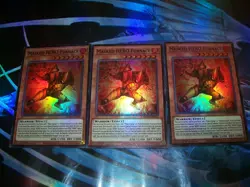 3x Masked HERO Furnace 1st Edition Super Rare MZMU-EN015 Yu-Gi-Oh! - Image 1