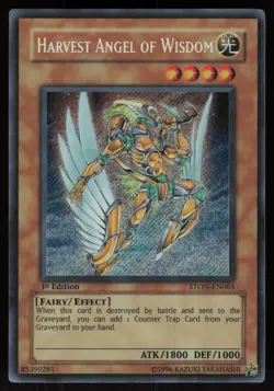 Harvest Angel of Wisdom STON-EN063 Secret Rare Strike of Neos Yu-Gi-Oh - Image 1