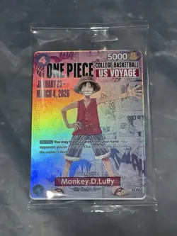 Bandai Namco ONE PIECE CARD GAME US VOYAGE Monkey D. Luffy Holo Promo Lot 2 - Image 1