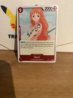 One Piece OP01-016 (NAMI) English Card RARE Romance Dawn CCG EN Foil Bandai TCG - Image 1