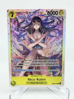 Bandai One Piece CCG Nico Robin EB03-055 SR Holo Heroines Edition 8000 Power - Image 1