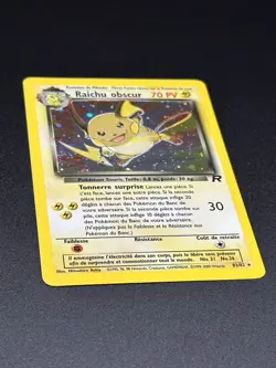Raichu obscur Secret Rare Holo 83/82 2000 Team Rocket French Pokemon Card - Image 5