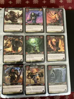 Complete Set UNPLAYED World of Warcraft TCG Fires of Outland 246 Cards + LOOT - Image 3