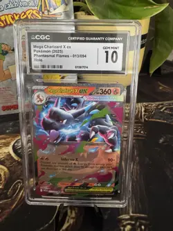 Pokemon Card Mega Charizard X ex Phantasmal Flames 013/094 CGC Grade 10 Not Psa - Image 2