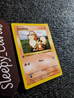 GROWLITHE Pokemon Card - WOTC - 1st Edition - Base Set - Shadowless - 28/102 NM - Image 3