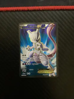 Pokemon Mewtwo-EX Full Art Holo Card Breakthrough 157/162 Ultra Rare NEAR MINT - Image 1