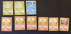 Huge Lot Vintage Pokemon Cards 230+ inc Starters Base Set 1 2 Fossil Some 1st ed - Image 1