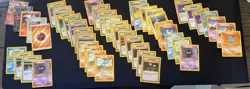Huge Lot Vintage Pokemon Cards 230+ inc Starters Base Set 1 2 Fossil Some 1st ed - Image 3