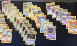 Huge Lot Vintage Pokemon Cards 230+ inc Starters Base Set 1 2 Fossil Some 1st ed - Image 5