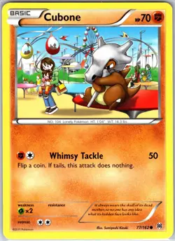 Cubone 77/162 Common Regular Card XY - BREAKthrough Pokemon TCG LP - Image 1