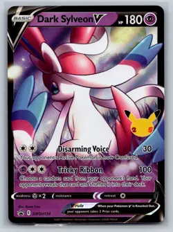 SWSH: Sword & Shield Promo Cards #SWSH134 Dark Sylveon V - Image 1