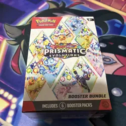 Pokemon Scarlet & Violet Prismatic Evolutions Booster Bundle SEALED + Free Cards - Image 1