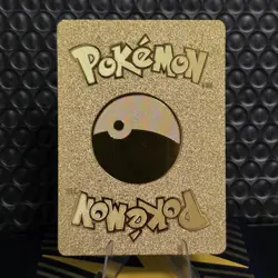 Pokemon Pikachu 60hp Gold Foil Fan Art Collector Card TCG Love I Choose You! - Image 2