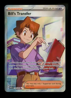 Bill's Transfer 194/165 Scarlet Violet 151 2023 Full Art Pokemon Card TCG - Image 1