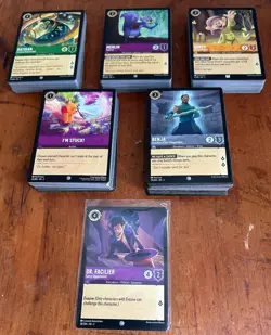 Disney Lorcana TCG : 350 Mixed Card Lot - Excellent clean condition - see pics! - Image 5