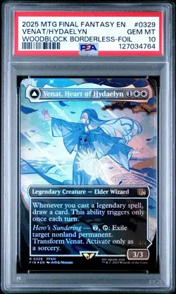 PSA 10 Venat Heart Of Hydaelyn (Borderless Foil) Final Fantasy 0329 FF14 MTG - Image 2