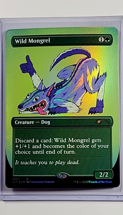 2022 MTG Magic the Gathering Secret Lair Drop 30th Countdown Foil Wild Mongrel - Image 1