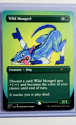 2022 MTG Magic the Gathering Secret Lair Drop 30th Countdown #2001 Wild Mongrel - Image 1