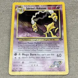 Pokemon Sabrina's Alakazam Gym Challenge Rare Card 16/132 Stage 2 80 HP 2000 - Image 3