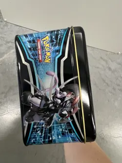Pokemon Card Game Charizard Pikachu Mew Mewtwo Tin Lunch Box NO CARDS EMPTY - Image 4