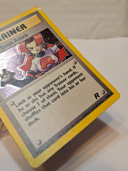 Rocket's Sneak Attack 16/82 Holo Rare SWIRL Unlimited Team Rocket Pokemon 1272 - Image 5