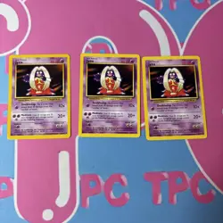 *LOT OF 3* Base Set Pokemon TCG Jynx 31/102 Unlimited - Image 1