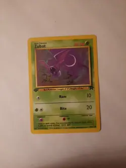 2000 Pokemon Card Team Rocket Zubat 1st Edition #70/82 - Image 1