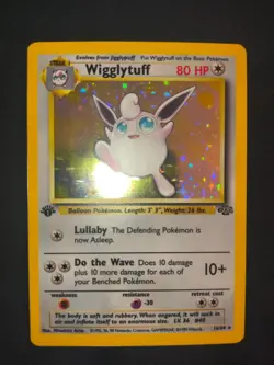Pokemon TCG Wigglytuff 16/64 Jungle Holo Foil Rare 1st Edition WOTC 1999 Classic - Image 3