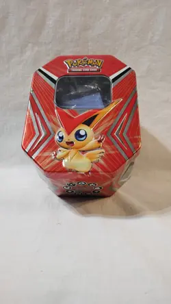 Vintage 2011 Pokemon V for Victini Collector Tin & Figurine – Black & White Era - Image 3