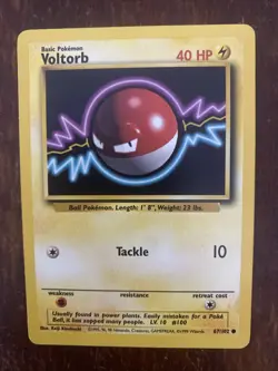 1999 Pokemon Base Set 1st Edition Voltorb 67/102 LP #67 - Image 1