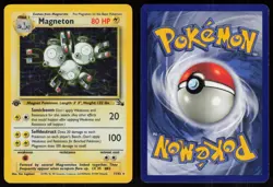 Magneton 11/62 Rare Fossil Holo 1st Edition Pokemon - Image 3