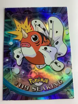 2000 Topps Pokemon TV Animation #119 Seaking Rainbow Foil Series 3 - Image 1