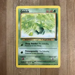 Oddish Team Rocket 63/82 Pokemon TCG Regular Unlimited Common 2000 WOTC - MP - Image 1