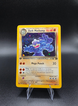 CLEAN 2000 Pokemon 1st edition Dark Machamp 10/82 Team Rocket Holo - Image 1