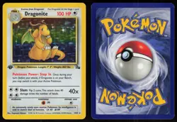 Dragonite 4/62 Rare Fossil Holo 1st Edition Pokemon - Image 3